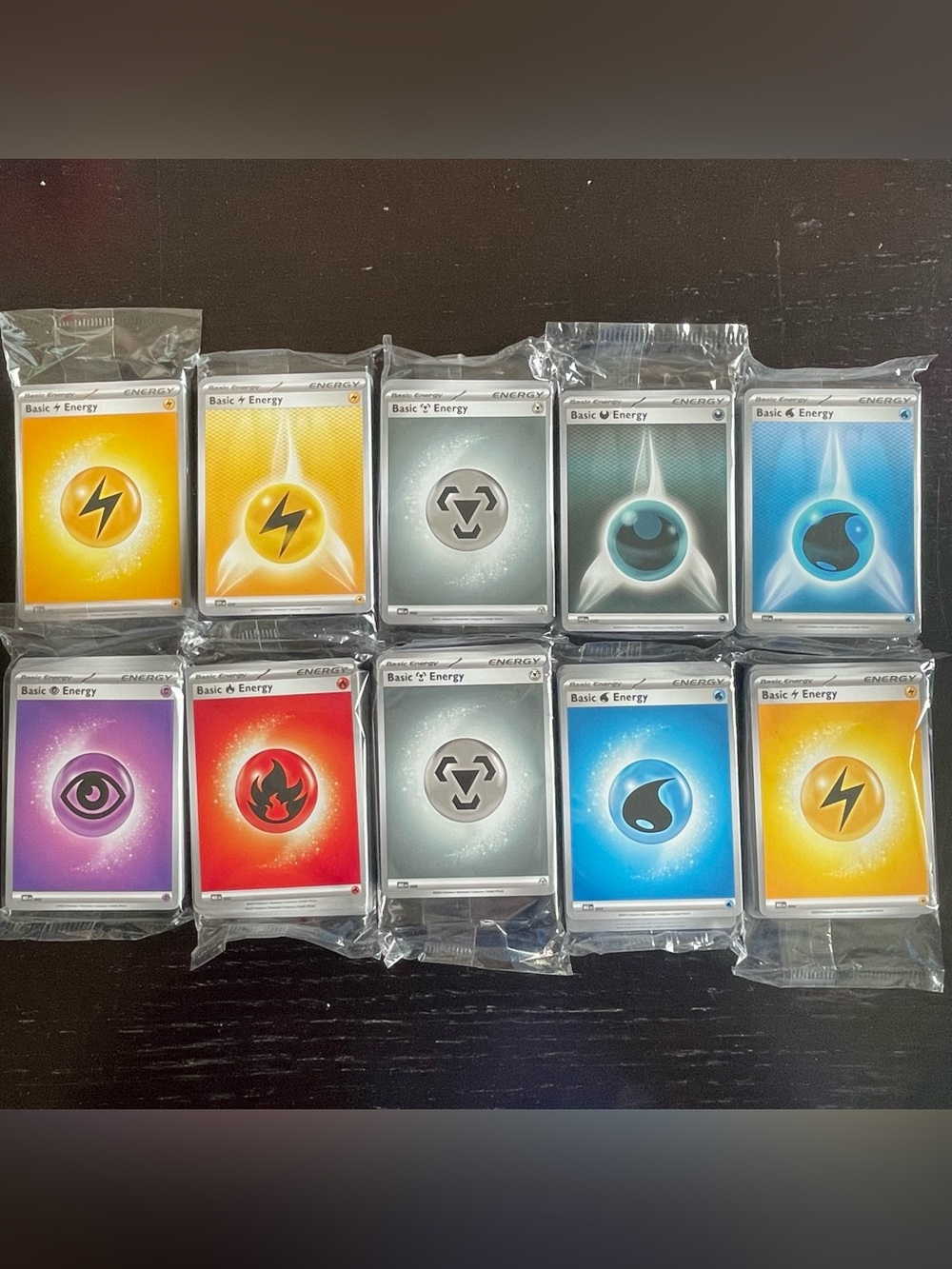 Pokemon TCG 2025 Energy Card Bulk Lot 10 Sealed Packs - Lot #2